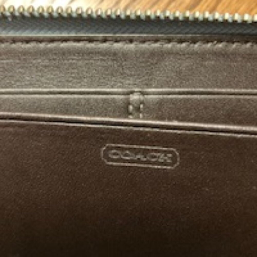 Vintage Coach Zip Around Wallet